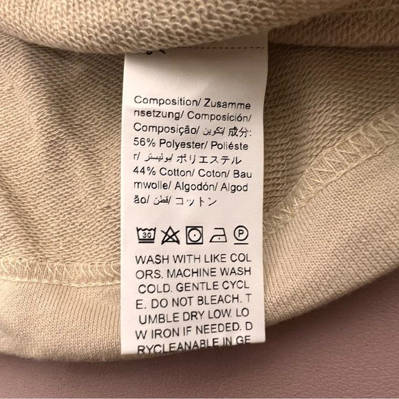 NWT Dazy-Less Women's Cropped Sweatshirt Pink Size Large Crew Neck‎ Pull String - Picture 7 of 11